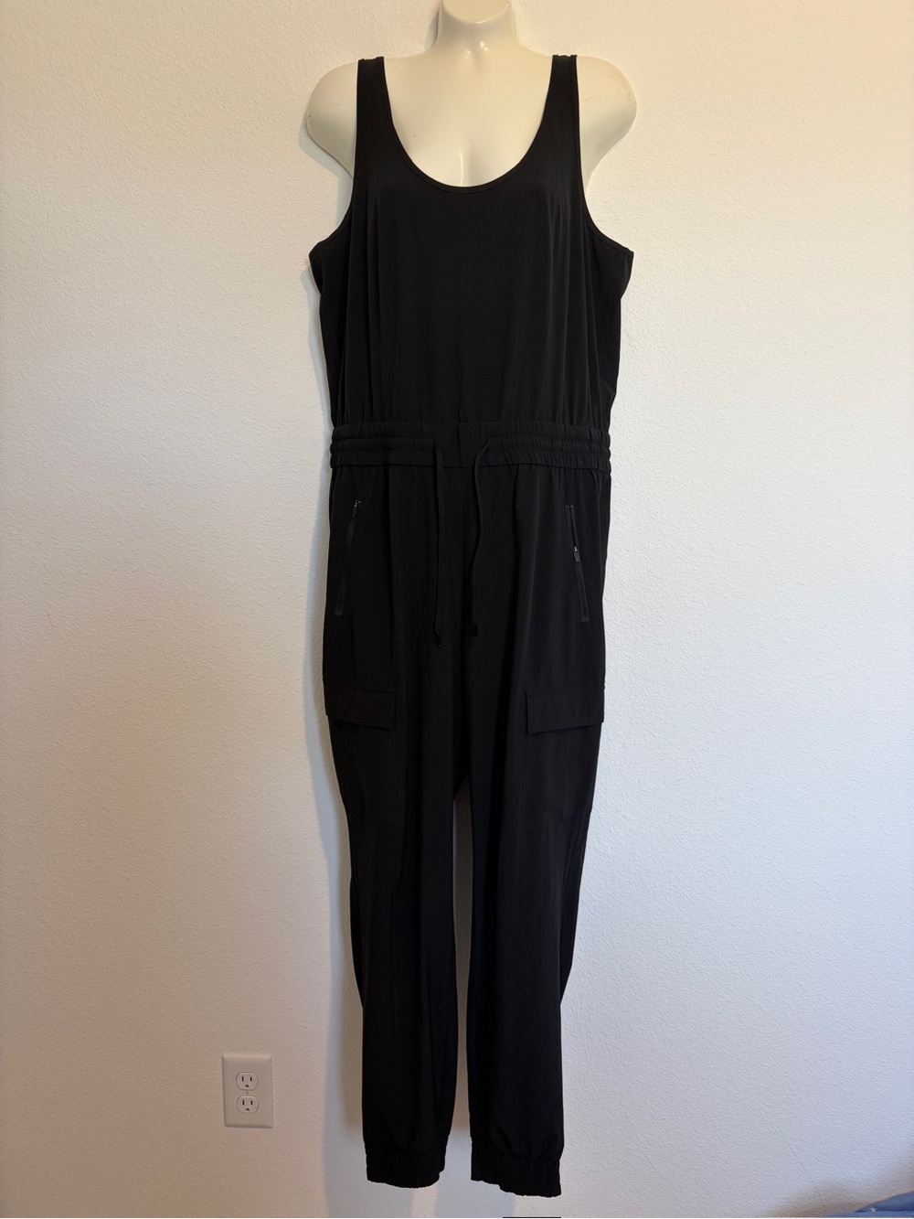 Athleta Black Unbound Cargo Jumpsuit